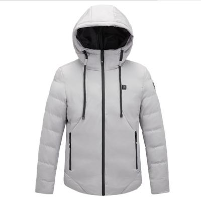 China Outdoor Windproof Washable Rechargeable Coats Infrared Battery Not Included Heated Down Jacket for sale