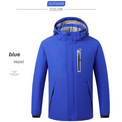 China 5V Winter Waterproof Heating Men's Ski-wear Skiing Suit USB Heating Suit Filling Overcoat for sale