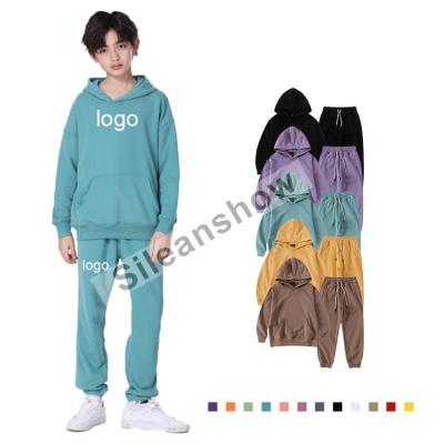 China Winter Breathable Plain Custom Logo Kids Children Tracksuit Boys Clothing Sets for sale