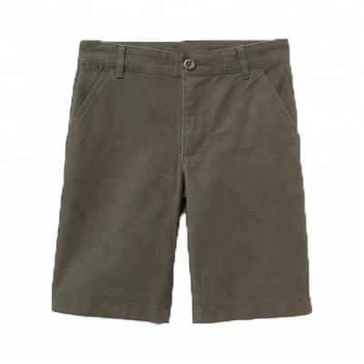 China Breathable Wholesale Custom Design Plain Boy Cargo Cotton Twill Shorts for sale