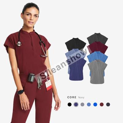 China Wholesale Hospital Medical Set Nurses Uniform Doctor Hospital Scrubs for sale