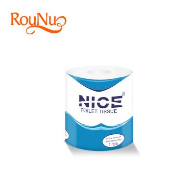 China Home Bath Room Hot Selling Single Rolls Use 3ply White Soft Custom Wrapping Toilet Paper for sale