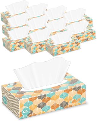 China Eco-friendly Cheap Biodegradable Unbleached Box Softcare Paper Extractable Facial Tissue Tissue Paper for sale