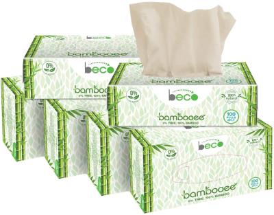 China High quality eco-friendly natural bamboo super absorbent facial tissues from china in custom package for sale