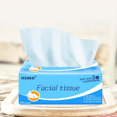 China Excellent Quality Soft Comfortable Factory West Country Scented Stock Facial Tissue Paper for sale