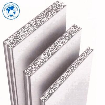 China eps cement sandwich panel 40mm 50mm xps continuous cam lock pu construction polyurethane insulated sandwich panel for wall for sale