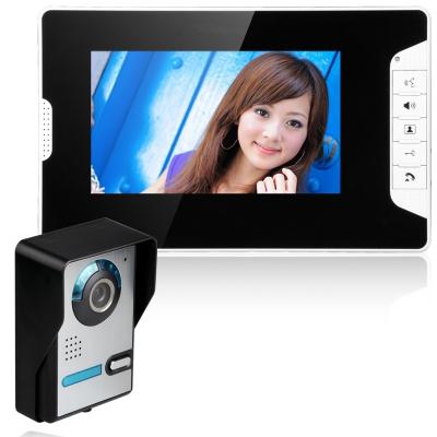 China ABS plastic & aluminum alloy 7 inch lcd color video door phone for sale