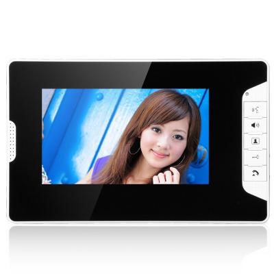 China ABS plastic & 7inch aluminum alloy LCD color video doorphone (1 monitor with 1 camera) for sale