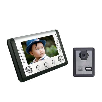 China ABS plastic & Aluminum Alloy 7 Inch Villa Door Intercom Visual Outdoor Night Vision Camera Kit With IR For Apartment for sale