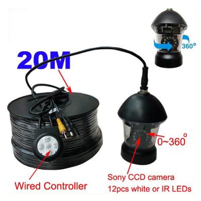 China Waterproof / Waterproof Fish Finder HD Waterproof 20M CCD Degree Cable 360 ​​Rotate Underwater Fishing Camera for sale