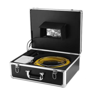 China Industrial Borescope 20M Cable 23mm Waterproof/Waterproof Lens 7 Inch Monitor Sewer Duct Inspection Camera System Equipment Used For Pipe Inspection for sale