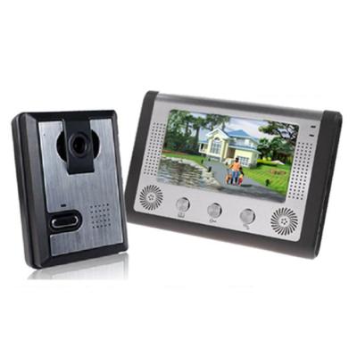 China ABS plastic & Aluminum Alloy 7 Inch Indoor Waterproof Video Door Phone Video Intercom Doorbell Home Security IR Camera Monitor for sale