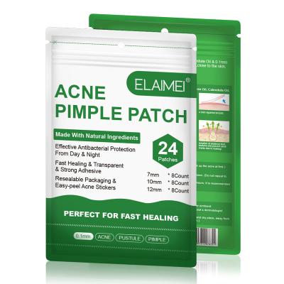 China Acne Treatment Elaimei Acne Patch OEM ODM Private Label Acne Pimple Patch MSDS Certificate 24 Patches Customized Logos for sale