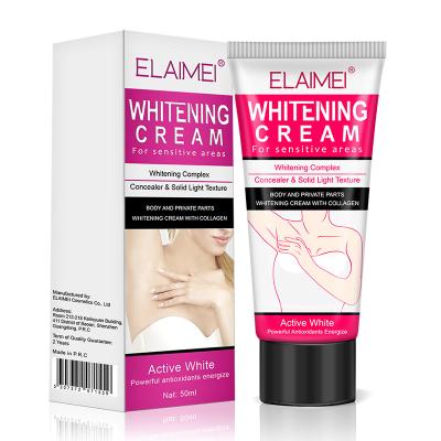 China ELAIMEI Natural Body Bleaching Whitening Women Skin Care Cream Lotions For Armpit And Private Part Armpit Bleaching Cream For Women for sale