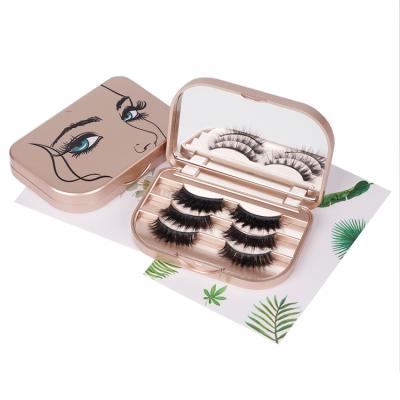 China Best Sellers Custom Natural Faux Mink 3D Silk Eyelashes for sale