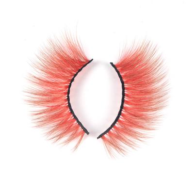 China Natural Mink Color Eyelashes Manufacturer Premium False Eyelashes Wholesale Custom 3D Eyelashes for sale