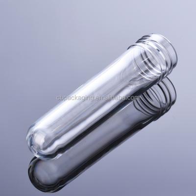 China 38mm Neck Size 55g 65g 120g Recyclable Clear PET Preform Tubes Manufacturers For Bottles for sale