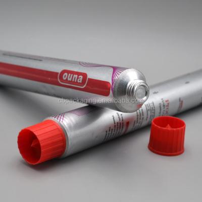 China Eco-friendly Empty Aluminum Color Metal Squeeze 80ml D28mm Cream Pack Dye Tube for sale