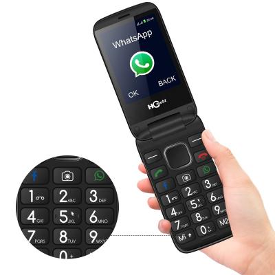 China QWERTY Keyboard Lowest Price Button Flip Cell Phones With 512MB Can Work Whatsapp facebook for sale