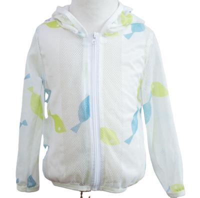 China Hot-selling Children's Summer Breathable Hooded Zipper Sun Protection New Breathable Long-sleeved Clothing Clothing for sale