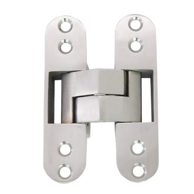 China Modern 100Z New 180 Degree Stainless Steel SUS 304 High Quality Concealed Type Invisible Cross Hinge For Concealed Door for sale