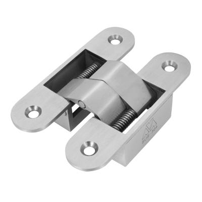 China Wooden Door 180 Degree Swing Door Stainless Steel Quiet Soft Close Hidden Double Hinges for sale