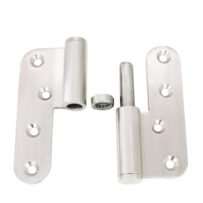 China Modern Door Hinges SS 304 Stainless Steel Satin OEM Detachable Radius Style Flat Key Hinges For Doors for sale