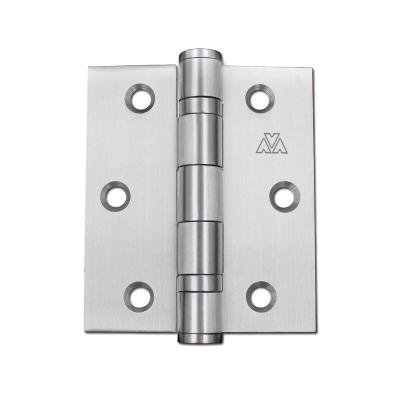 China Customized square or round 3 1/2 inch high grade stainless steel ball bearing butt door hinge true for OEM and ODM for sale