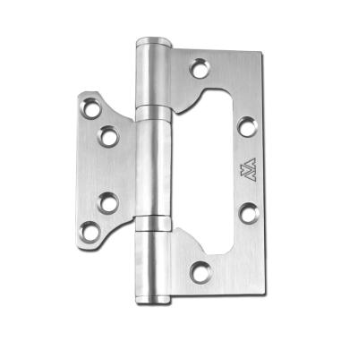 China 433 Stainless Steel 360 Degree Ball Bearing Modern Butterfly Flush Door Hinge No Need To Drill Holes for sale