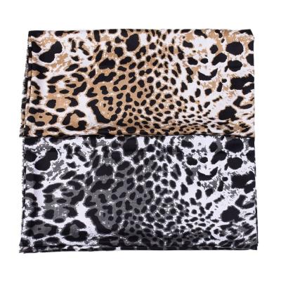 China Autumn/winter cotton women's leopard print shawl fashion go with squishy fringe scarf soft muslim polyester headscarf for sale