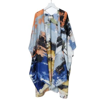 China American European Women's Scarf Fashion Soft Fringe Cotton Kimono Sunscreen Printed Viscous Beach Shawl Scarf for sale