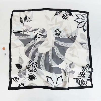 China American European Factories High Quality Soft Luxury Custom Square Scarves Silk Flowers 70*70 Silk Scarf For Women for sale