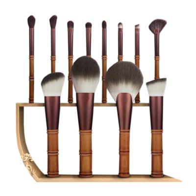 China Experience Luxurious Chinese Style Luxury Bling Makeup Brushes Brush Set Natural Bamboo Hair Vegan Makeup Brushes 2021 for sale