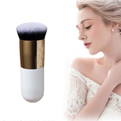 China Portable Chubbi Pillar Base Single Brush Private Label Makeup Brush Portable Travelable Flat Top Brush Base for sale