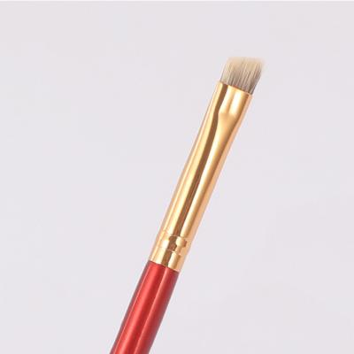 China Easily Apply Makeup Eyebrow Brushes Pomade Vegan Makeup Brush Thin Flat Tip Private Label Simple Lip Exfoliating Angled Brush For Eyebrows for sale