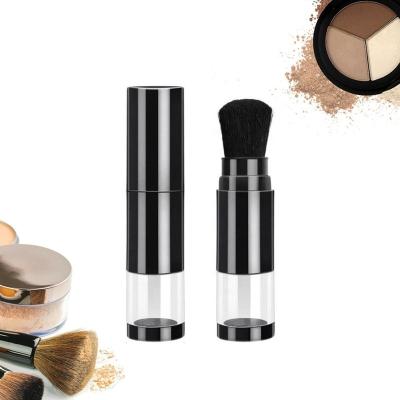 China Angular blush new design unique makeup powder brush tube portable travel single container empty loose retractable mini brushes for sale