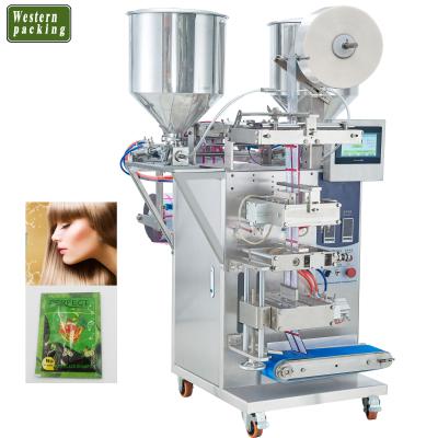 China Beverage Packaging Machine Shampoo Packing Machine/Hair Dye Shampoo Cream Sachet Packaging Machine for sale