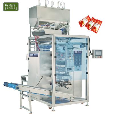 China Tomato Ketchup Chemical High Speed ​​Packing Machine , Sauce Packaging Machine for sale