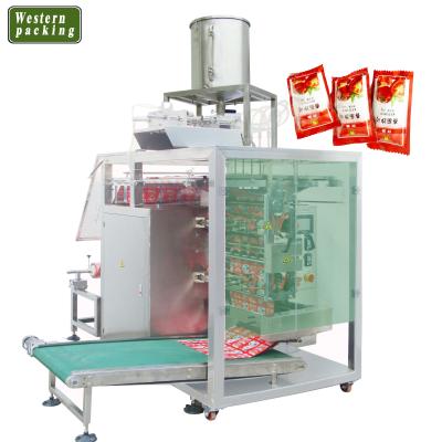 China Beverage Heinz Sauce Sachet Packing Machine, Heinz Pasta Sauce Packaging Machine for sale