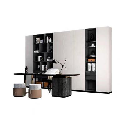 China Modern High Quality Cabinet Living Room Modern Luxury Solid Wood Bookcase White for sale