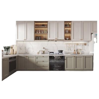 China Solid Wood Professional New Arrive Bedroom Wooden Kitchen Cabinets White Cupboard for sale