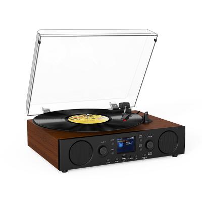 China Hot Selling USB/TF/AUX/Headphone Jack/FM/DAB Radio OEM Stereo Surround - Bluetooth AUX Retro Multimedia Speed ​​Sound 3 Music Box Vinyl Record Player. usb sound hi-fi for sale