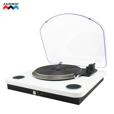 China No Dish Turntable Usb Fm Bluetooth Speaker Turntable Record Player Good Quality Rotating Desktop Music Sound System for sale