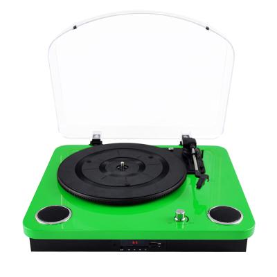 China Buit in Speakers Portable Vintage Vinyl Record Player Nostalgic 3-Speed ​​2 Stereo Speakers Tooth Blue Tooth Speaker for sale