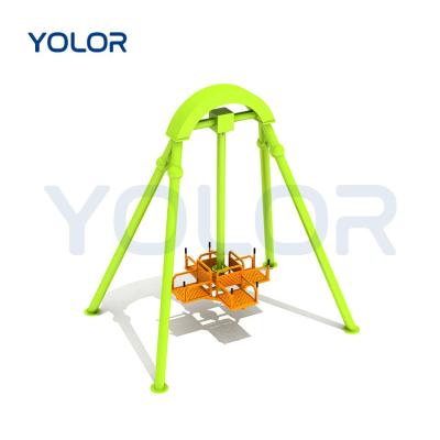 China 4 Person Small Fun Rides Games Unpowered Labor Mini Pendulum Swing Ride Without Single Power for sale