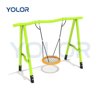 China 3 Years+ High Quality Round Bird's Nest Outdoor Playground Seat Children's Playground Rope Netting Swing Safe Park Swing for sale