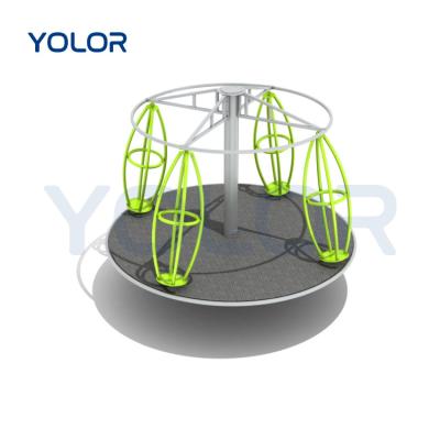 China Ages 5-12 Custom Outdoor Kids Playground Equipments Rotating Unpowered Play Equipment for sale