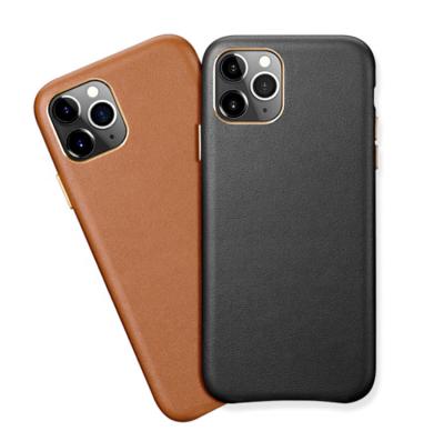 China New arrivals shockproof hot sale modern classic luxury PU cell phone back cover leather shockproof case for iphone 11 pro max for sale