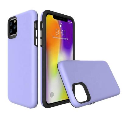 China Luxury Premium Design 2in1 PC TPU Back Cover Combo Mobile Phone Back Cover Combo Strong Shockproof Case For iphone 11 pro max for sale