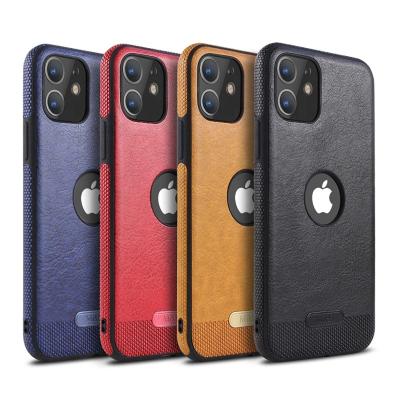 China New Arrival Creative Stylish Design PU Cell Phone Back Cover Premium Leather Splicing Shockproof Shape For iphone 11 pro max for sale